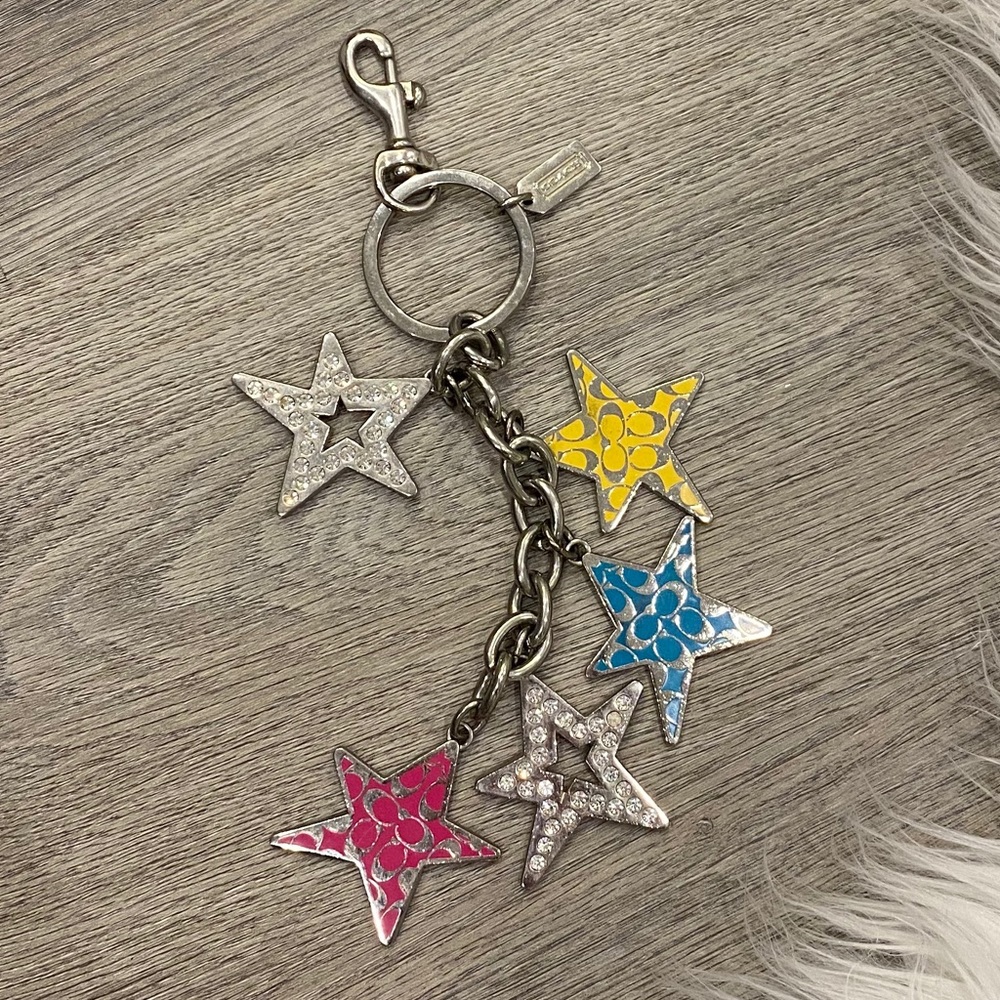 Coach Keychain - Stars Multicolor